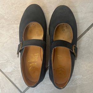 ORIGINAL Dr Martens Blue Mary Jane Suede Leather Single Buckle US9 UK7 - Used